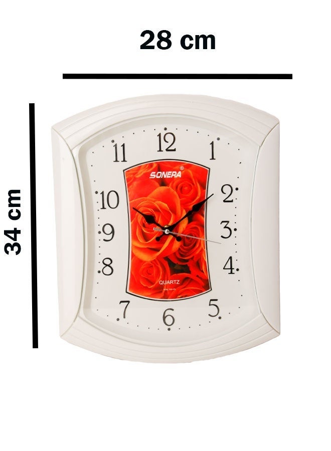 SONERA Sonira 7031 Wall Clock - Analog Quartz in White - Image 2